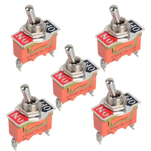 5pcs 12v heavy duty toggle flick switch on/off car dash light metal spst hysg for sale