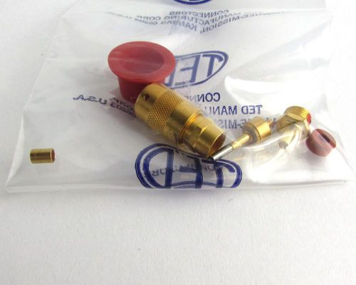Ted pc-209-e89-1 coax connector plug rf bayonet gold 5935-01-007-6384 =nos= for sale
