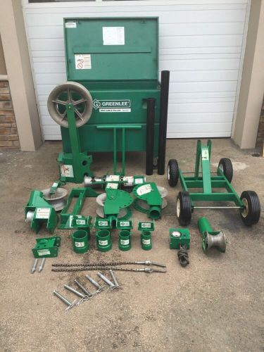Greenlee 6805 ultra tugger cable puller 8000 lbs lot of extras!! check it out!! for sale