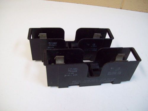 Brush fuses 661-33 fuse holder 60a 600v - lot of 2 - used - free shipping for sale