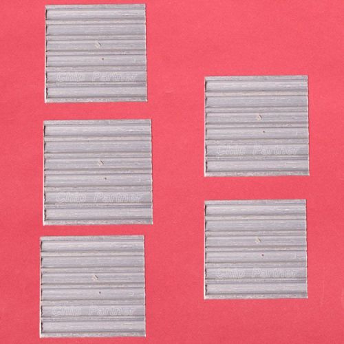 5pcs 3m8810 ic heat sink aluminum 17*17*2mm cooling fin adhesive 17x17x2mm for sale