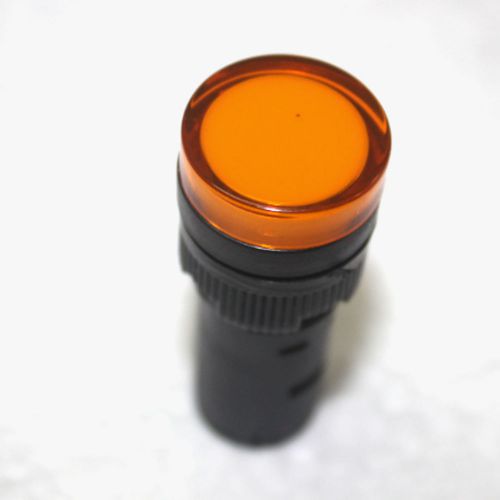 Ac 220v 16mm hole yellow led pilot dash light ad16-16c 20ma max current for sale
