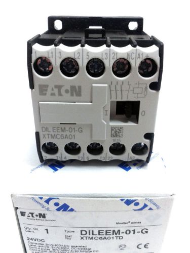 Eaton Moeller DILEEM-01-G(24VDC) Contactor 3kW/400V AC3+1NC Leistungs-Schutz