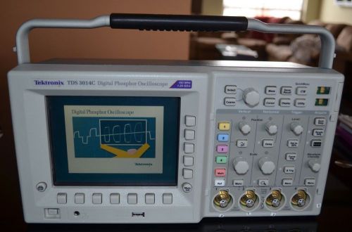 Tektronix tds3014c 100 mhz digital phospor oscilloscope for sale