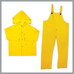 3-Piece PVC/Polyester Rainsuits (Basic-Issue) 2XL