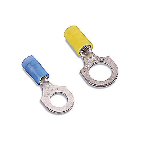 Ring Terminal - Insulated Nylon Ring Terminal For Wire Range 18-14 Stud Size #8