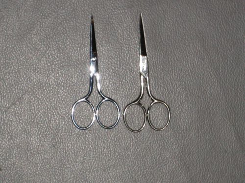 Lot Of 2 CLAUSS 384 4&#034; HOT FORGED ELECTRONIC SCISSORS FOR CUTTING LIGHT WIRE