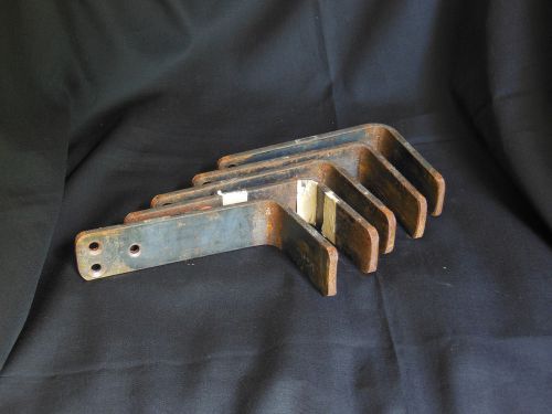 5 - very heavy duty strong steel right angle &#034;l&#034; brackets thick 1/4&#034; solid metal for sale