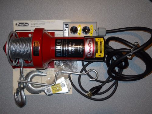 Electric Winch 115 VAC 3/4 h.p. 15 amps