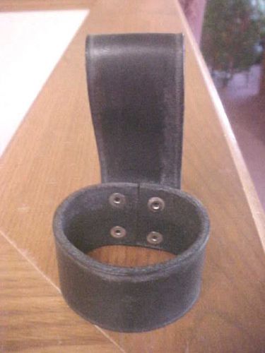 Leather police style flashlight holder for belts for sale