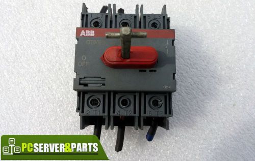 Abb ot16e3 disconnect interrupt lock-out switch 3 pole din rail mount non-fused for sale