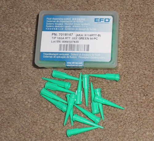 Luer lock Green dispensing syringe tip (18 gauge) 50 pcs NEW
