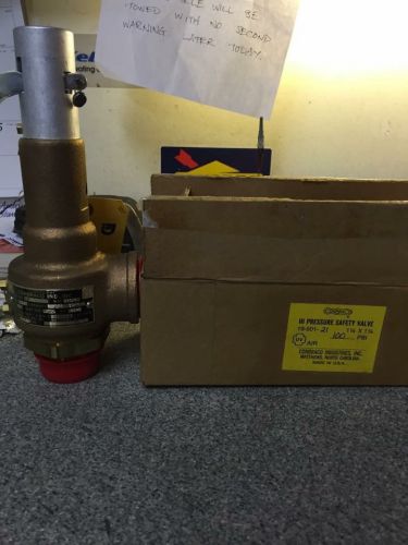 1 1/4&#034; x 1 1/4&#034; 19-501-21  hi pressure safety valve air conbraco nos for sale