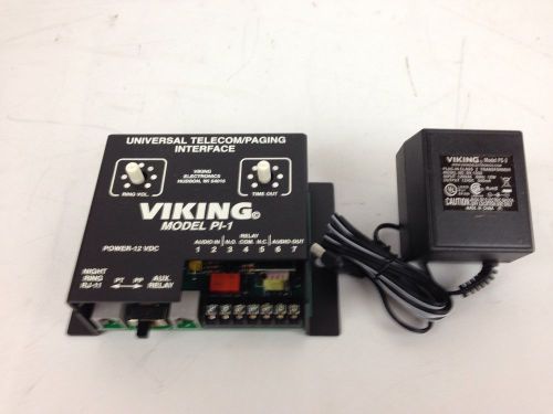 Viking PI-1 Universal Telecom/Paging Interface 257666K Free Ship Warranty
