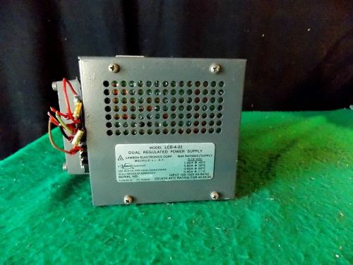 LAMBDA LCD-4-22 DUAL REGULATED POWER SUPPLY with overvoltage protector LMOV-2