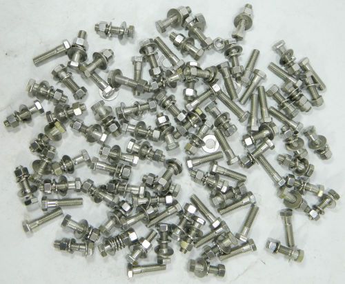 Fasco Stainless Hex Head Cap Screw - 3/8-16 x 1-1/2  90 Bolts W/Nuts &amp; Washers