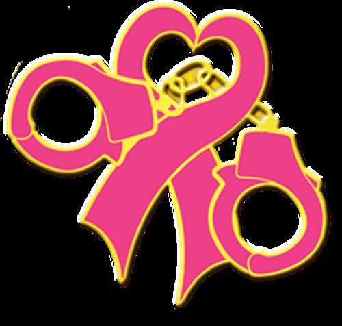 Blackinton Breast Cancer Awareness Tie Tac/ Pin with Handcuffs
