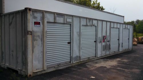 40&#039; foot used shipping storage container aluminum roll up side doors dayton ohio for sale