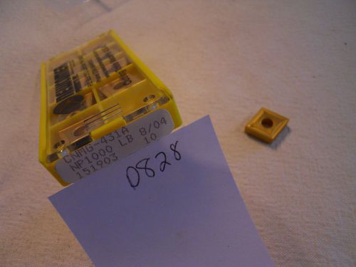 10 new newcomer cnmg 431-a carbide inserts. grade: np1000. usa made {d828} for sale