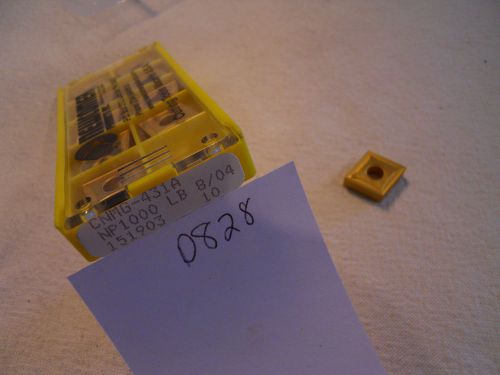 10 NEW NEWCOMER CNMG 431-A CARBIDE INSERTS. GRADE: NP1000. USA MADE {D828}