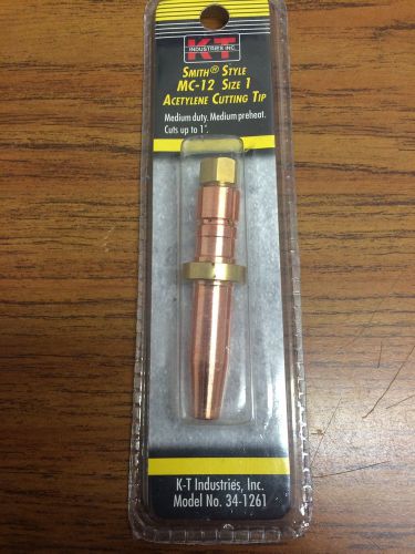 SMITH STYLE KT INDUSTRIES ACETYLENE CUTTING TIP, MC-12 SIZE 1