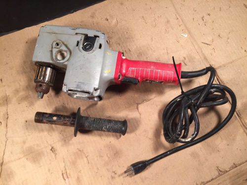 Milwaukee 1675-1 Hole Hawg Right Angle Drill 1/2&#034; Heavy Duty Used Works Great