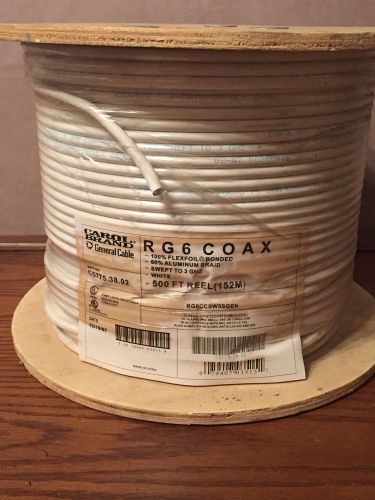 500 FT Roll Carol Brand RG6 General Coax Cable