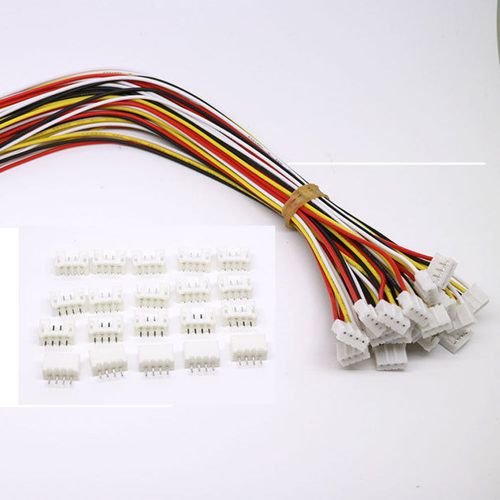 20sets mini micro jst 2.0 ph 4 pin connector plug male with 150mm cable &amp; female for sale