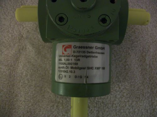 GRAESSNER GmbH&amp;CO.D-72135 UNIVERSAL GEARBOX 05L 1,OO:1 13R