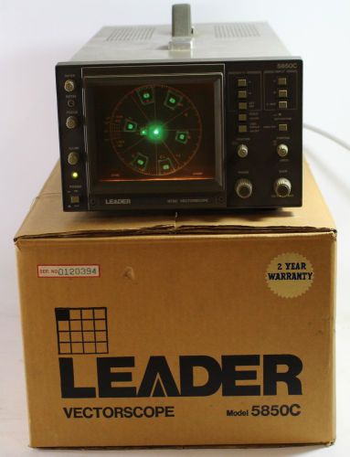 Leader waveform monitor vectorscope 5850c usg for sale