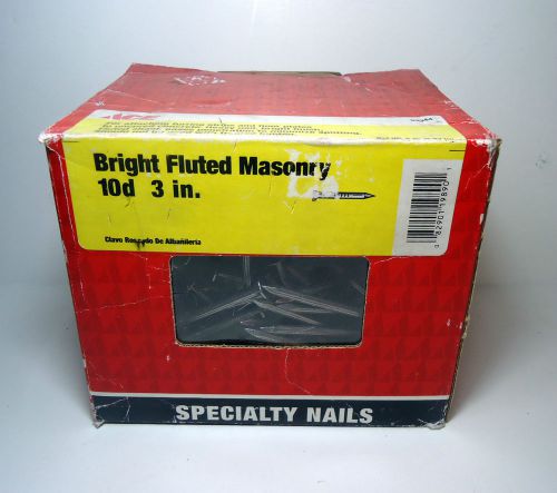 5 LBS Masonry Nails Steel  Flat  Fluted  Tapered 3&#034; Length ACE Hardware