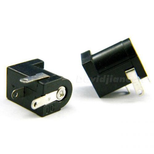 10 Pcs New Black 5.5X2.1mm Electrical socket outlet DC outlet DC-005 DJNG