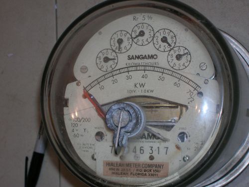 SANGAMO FORM 14S WATTHOUR METER with THERMAL DEMAND 4W Y