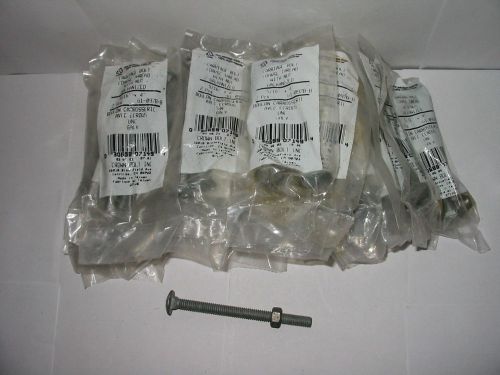 (61) galvanized  carriage head bolts with nuts 5/16&#034; x 4&#034; - 61/pcs for sale