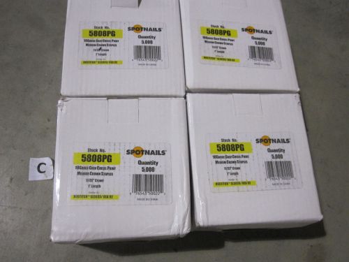 20000 Staples 18 Gauge Med Crown x 1&#034; for Bostitch SL and 92 Series Staple Guns