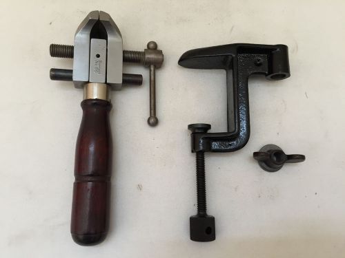 Starrett 1 1/2&#034; hand held or clamp on vise #86a usa gunsmithing w/ box for sale