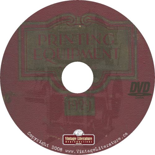 1929 Printing Equipment { Presses &amp; Type ~ Font Styles } Catalog on DVD