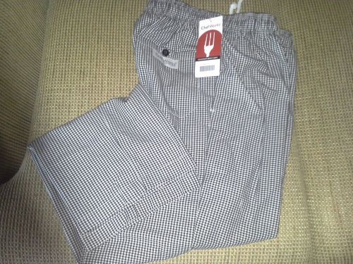 Brand new CHEFWORKS kitchen chef pants basic baggy size XL