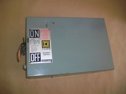 Square d bus plug disconnect switch pq3610  100amp  3p  3w  fused for sale