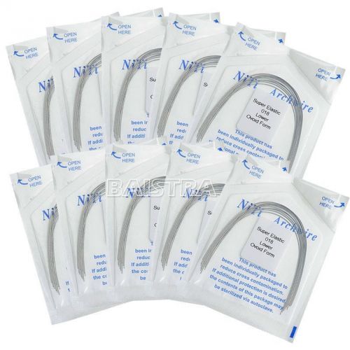 50 Packs Dental Orthodontic Super Elastic Niti Round Wires 0.018 Lower Wholesale