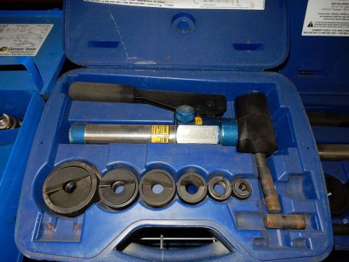 Current tool 179pm 1/2-inch to 2-inch piece maker 90 degree hydraulic punch driv for sale