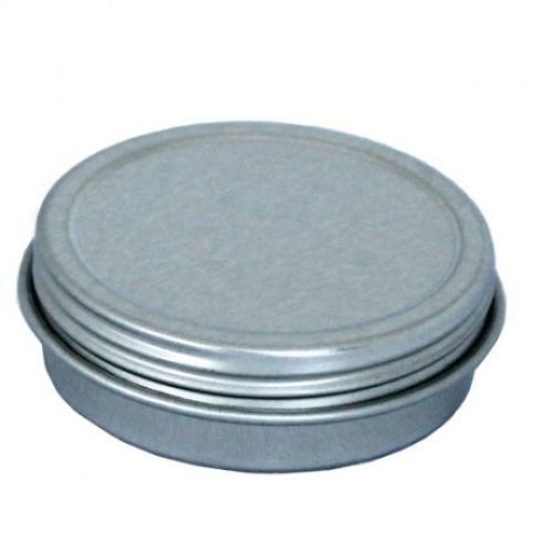 Paper Mart 6518200P Screw Top Round Steel Tins, 2-Ounce, 24-Pack
