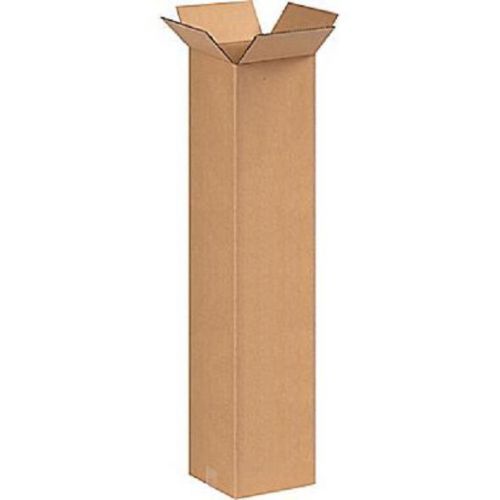 Corrugated cardboard tall shipping storage boxes 8&#034; x 8&#034; x 36&#034; (bundle of 25) for sale