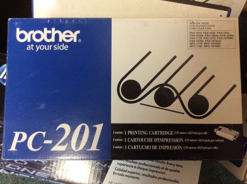 Two Genuine Brother PC-201 fax printing cartridge