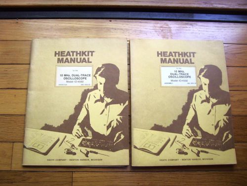 Heathkit IO-4550 Dual Trace Oscilloscope - 2 Original Manuals! Rare!