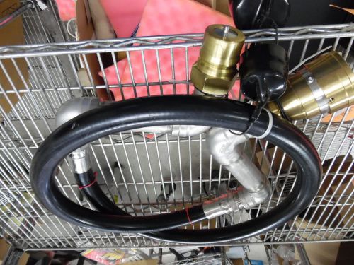 Hakko pdb 25 80&#034; high pressure hydraulic hose w brass nitto kohki coupler ends for sale
