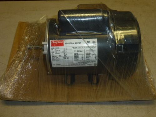 New! dayton industrial motor 1/4hp, 1725 rpm, 115/208-230v, fr: 48, 5k191 bb for sale