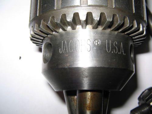 Jacobs #3a, drill chuck/key, jt3 mount, 3/4&#034; str. arbor, 1/8-5/8&#034; capacity,wel for sale