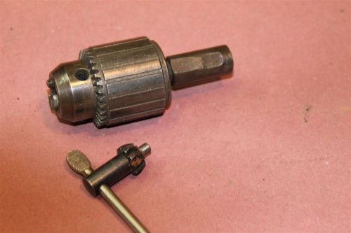 Jacobs 6A Machinist Drill Chuck with Chuck Key &amp; 3/4&#034; Arbor