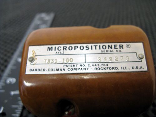 Barber Colman Micropositioner Relay AYLZ 7331-100